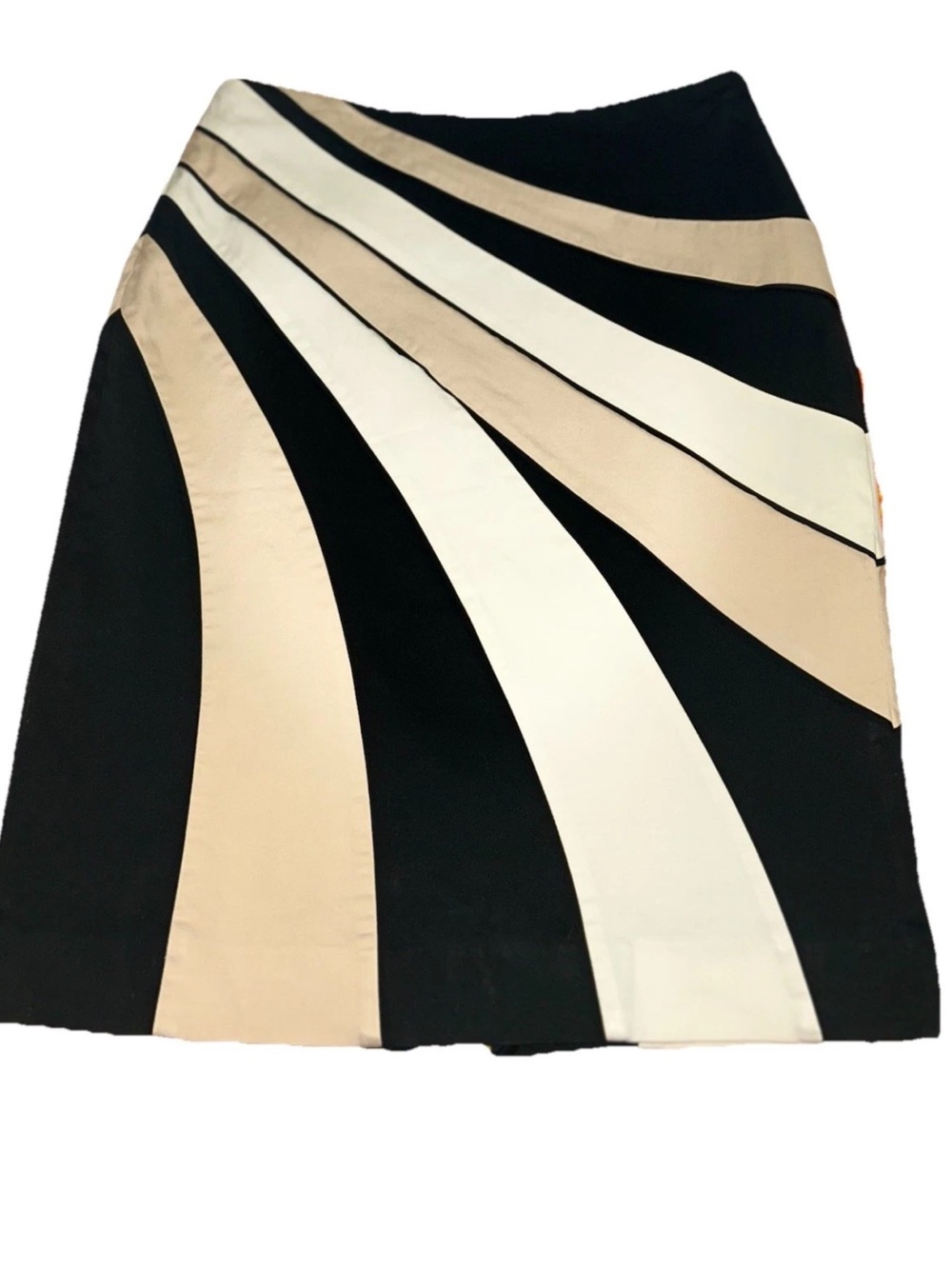 White House Black Market Zebra Print Pencil Skirt Size 2 Lined Stretch Career